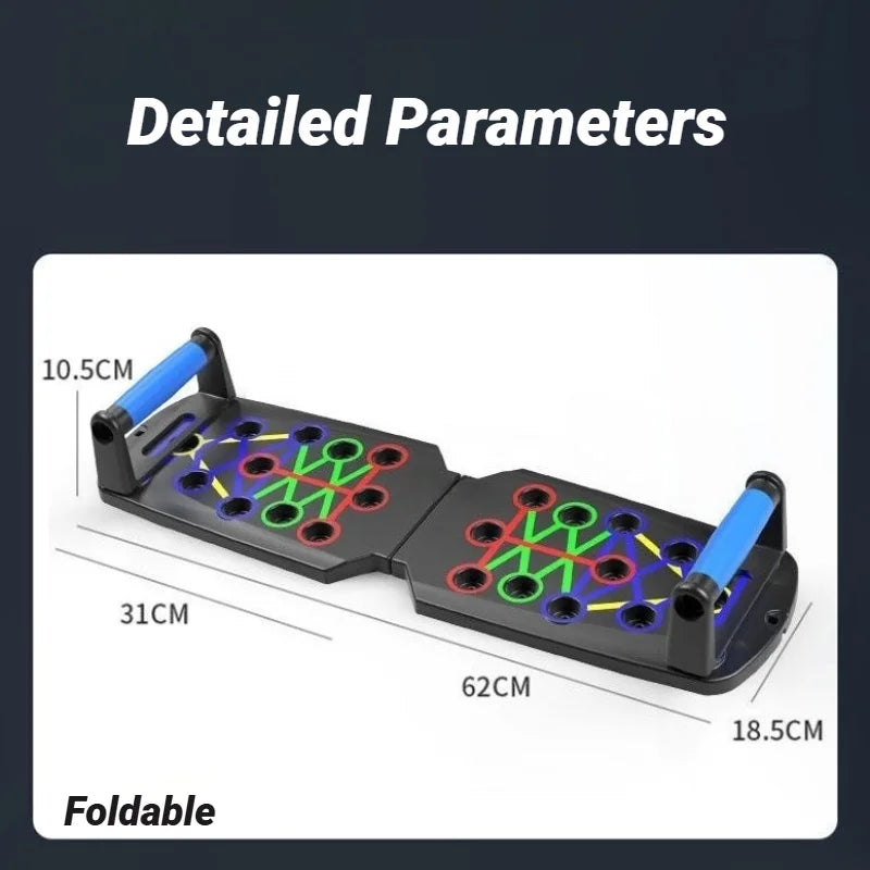 Portable Multifunctional Push Up Board Fitness and Muscle Training Device Home Workout Set Foldable Push Up Bar Resistance
